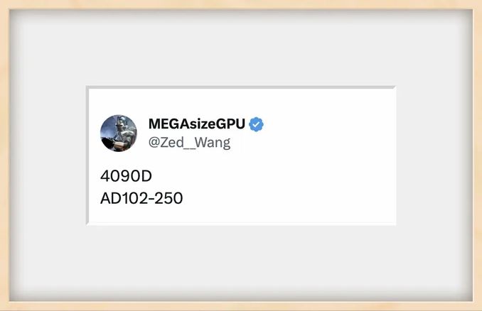 消息稱英偉達 RTX 4090 D 中國特供顯卡採用 AD102-250 GPU